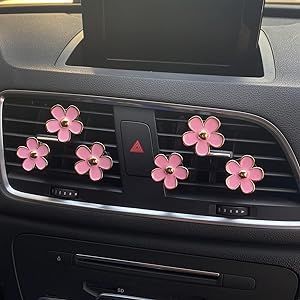 6 Pieces Daisy Air Vent Clips Flower Car Decoration Flower Car Decoration, Car Vent Clip, Flower Car, Car Vent, Car Freshener, Car Decoration, Car Interior Decor, Car Air Freshener, Car Interior Accessories