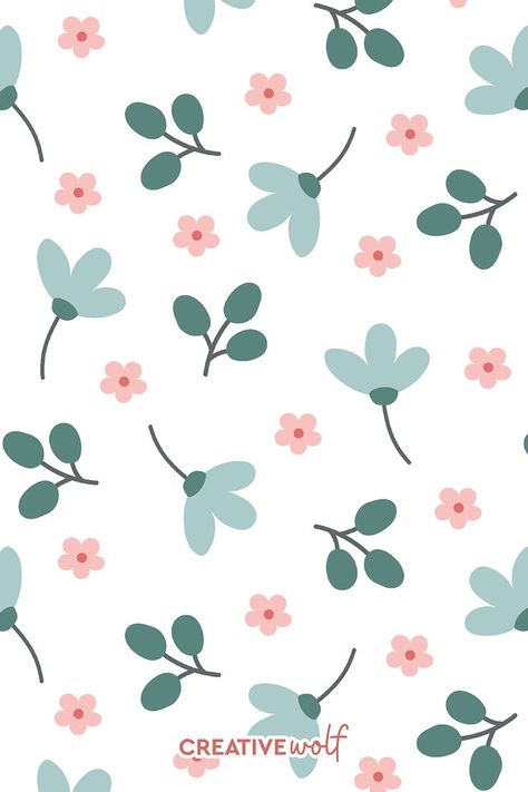 Boho Aesthetic Green and Pink Quirky Flowers Pattern Wallpaper by Creative Wolf Design on Redbubble Boho Shades, Modern People, Wallpaper Iphone Disney Princess, Iphone Wallpaper Kawaii, Bohemian Aesthetic, Textile Pattern Design, Wolf Design, Flower Background Wallpaper, Easter Crafts Diy