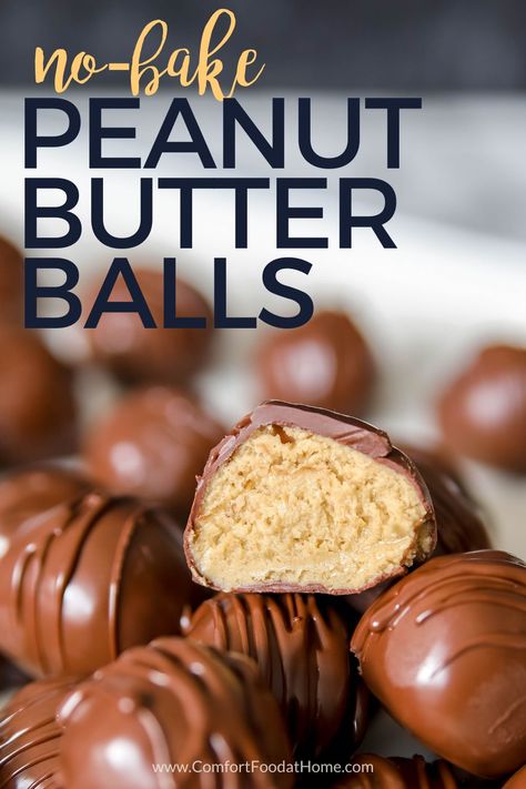 Peanut Butter Logs, Old Fashioned Peanut Butter Balls, Peanut Butter Ball Recipe, Peanut Butter Ball, Easy Peanut Butter Balls, Chocolate Covered Peanut Butter Balls, Chocolate Peanut Butter Balls, Peanut Butter Balls Easy, Peanut Butter Bites