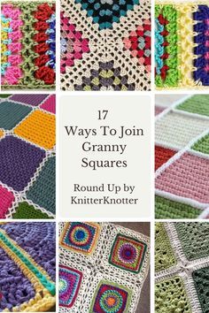 Joining Stitches, Joining Crochet, Crochet Joining, Joining Crochet Squares, Joining Granny Squares, Motifs Granny Square, Granny Square Crochet Patterns Free, Popular Crochet, Crochet Tips