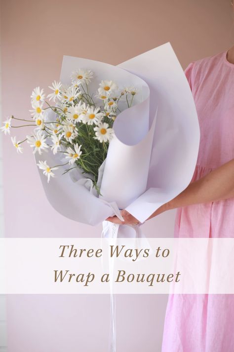 Whether you’re a seasoned designer or it’s your first time arranging, we’ve put together a few wrapping ideas for you. Wrap A Bouquet In Paper, Wrap A Bouquet, Snowflake Making, Purple Wall Decor, Flower Calendar, Purple Wall, How To Wrap, Bouquet Wrap, Paper Trail