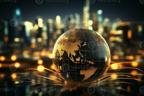 Global financial market overlaid with an investment graph against a blurred backdrop AI Generated Globalisation Images, Tree Saw, Collage Design, Cityscape Photos, Logo Banners, Financial Markets, Nature Backgrounds, Heart With Arrow, Background Banner