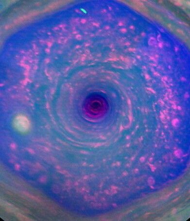 Saturn's Hexagonal Polar Jetstream Cassini Saturn, Electric Universe, Astronomy Facts, Occult Science, Sacred Geometry Art, Look At The Sky, Geometry Art, Black Magic, Science And Nature