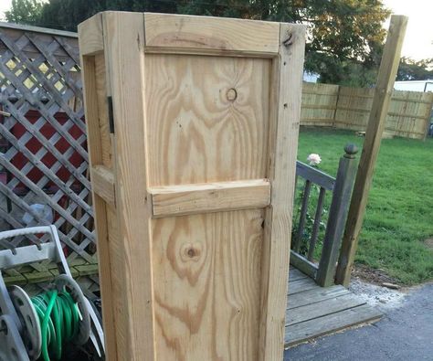 Here is a method of creating a cabinet. In particular a gun cabinet. This method can be used for other things, such as a bench, which is the time-lapse video. All wood was recycled, only screws and hinges were bought. Documentation gets a little sketchy towards the end as other projects took precedent. Bare with me! Furniture Woodworking Plans, Caulk Paint, Chests Diy, Cabinet Woodworking Plans, Door Coverings, Cabinet Plans, Woodworking Projects Furniture, Stuff To Build, Wood Crafting Tools