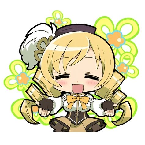 Madoka Magica Icons Mami, Madoka Stickers Png, Madoka Magica Pfp Mami, Madoka Magica Chibi, Madoka Sticker, Madoka Chibi, Madoka Magica Stickers, Mami Madoka Magica, Madoka Mami