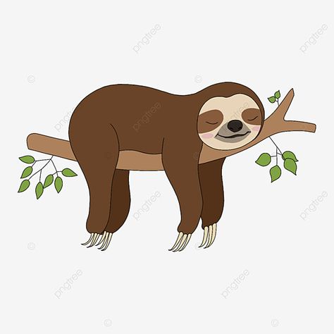 Smiling Sloth, Jungle Images, Sleeping Panda, Wild Animals Vector, Zoo Art, Cartoon Trees, Cute Animal Clipart, Cute Sheep, Desenho Tattoo