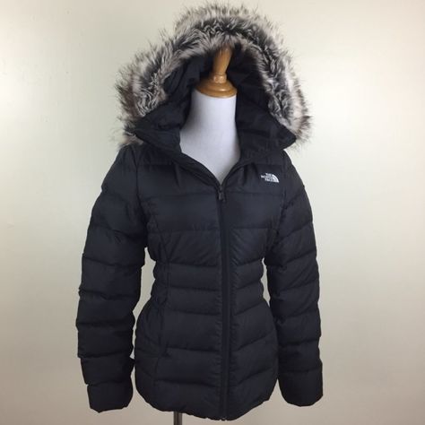 Super Cozy Puffer Coat By The North Face! Dark Gray With Faux Fur Hood. Removable Fur. Zip And Button Closure. Zippered Pockets. Size Small -Pit To Pit: 21” -Waist: 19” -Length: 32” Size Xxl -Pit To Pit: 26” -Waist: 24” -Length: 35” Authentic I Am A Posh Ambassador, So Purchase With Confidence No Tradesno Pplno Low Balls North Face Fur Jacket, The North Face Puffer Jacket, White North Face Jacket, Grey Puffer Coat, Grey Fur Coat, Light Blue Jacket, Grey Puffer, North Face Puffer Jacket, North Face Rain Jacket