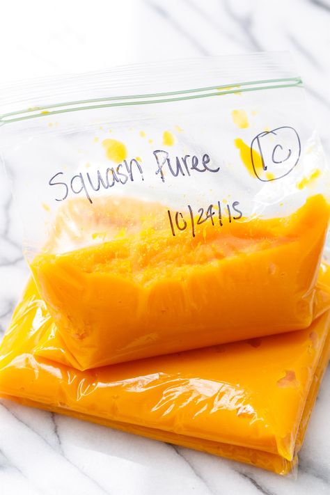 Making and Freezing Homemade Squash Puree Butternut Squash Puree, Squash Puree, Kitchen Basics, Christmas Recipes Appetizers, Potato Puree, Butternut Squash Recipes, Fall Dishes, Vegetarian Cooking, Vegetarian Recipes Easy