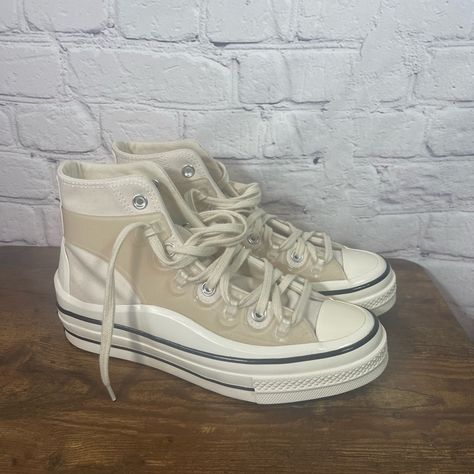 Converse Chuck Taylor All Star 70 X Kim Jones Size 8 Natural Ivory 171258c New Without Box Light Pink Converse, Hot Pink Converse, Converse Chuck Taylor Ii, Converse Chuck Taylor Low, All Black Converse, Rave Shoes, Yellow Converse, White Chuck Taylors, Blue High Tops