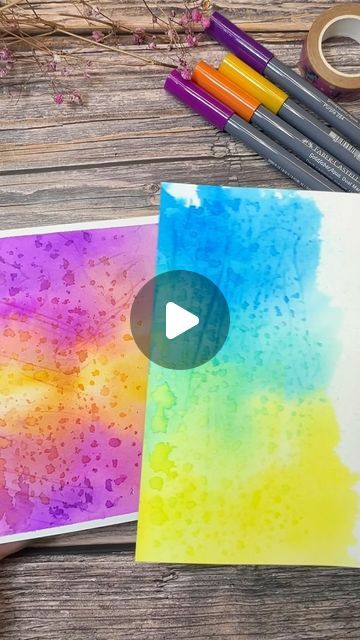 Brush Pen Background, Brushpens Art, Brushos Cards Watercolor Background, Watercolor Lettering, Abstract Watercolor Art, Big Shot, Pen Art, Abstract Watercolor, Art Videos