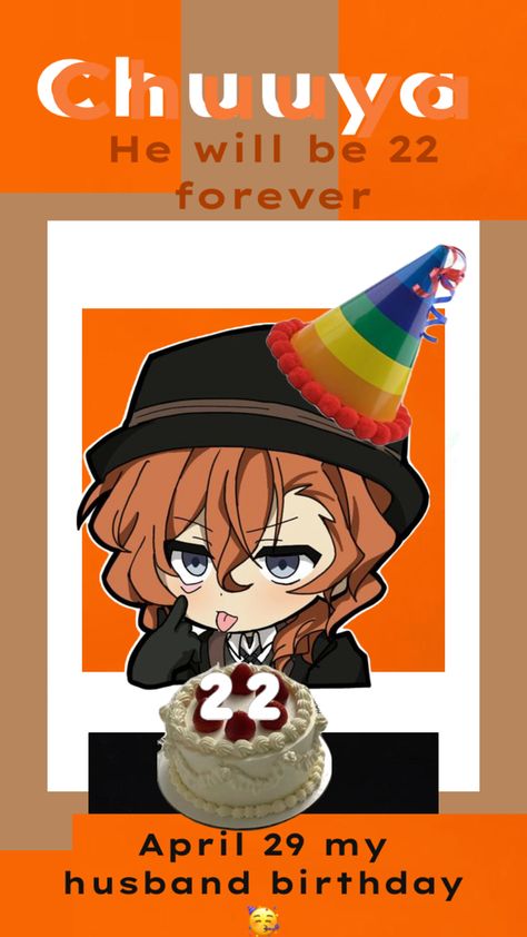 Short King, Nakahara Chuuya, Disneyland Tickets, Chuuya Nakahara, Husband Birthday, Stray Dogs, Bungo Stray Dogs, Stray Dog, Themed Cakes