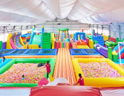 Inside Playground, Indoor Playroom, Creative Kids Rooms, Kids Cafe, Inflatable Water Park, Kids Indoor Playground, Bouncy House, Indoor Waterpark, Playground Design