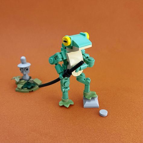 Shaun (@brick.sheepa) • Instagram photos and videos Lego Terrain, Lego Frog, Frog Warrior, Lego Decor, Lego Droid, Lego Design Ideas, Lego Scenes, Artwork Architecture, Cool Things To Build