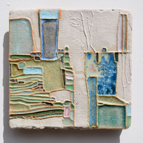 Ceramic Art Wall, Lines And Patterns, Crystalline Glaze, Textile Art Embroidery, Ceramic Wall Art, Clay Tiles, Collage Art Mixed Media, Encaustic Art, Encaustic Painting