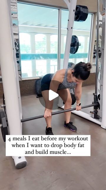 Luisana Carrero | Fitness & Nutrition Coach on Instagram: "Save these for your next pre-workout meal👇  Eating before a workout boosts performance and provides the energy to lift heavier and feel stronger. This helps improve body composition, build muscle and aids in fat loss💪  👉If I’m eating 60-90 mins before a workout, I prioritize carbs and easy to digest protein.  These are my 4 pre-workout meals ⤵️  1️⃣ 2 Chocolate Rice Cakes + Premier Protein Shake 👉280 calories, 32g protein.   2️⃣ 1 Small Container of Oikos Triple Zero Greek Yogurt + 1/2 cup of berries  👉 130 calories, 16g protein   3️⃣ 1 medium banana + 1 small container of 2% good culture cottage cheese  👉 205 calories, 16g protein   4️⃣ 1 slice of Dave’s Killer Bread with 4 oz of deli turkey  👉 190 calories, 20g protein   ✅ Pre Workout Meals For Women, Meals Before Workout, Premier Protein Shake, 2024 Health, Oikos Triple Zero, Chocolate Rice Cakes, Eggs Spinach, Workout Meals, Health Meals