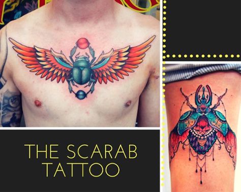 Tatuagens egípcias - escaravelho Scarab Beetle Tattoo, Scarab Tattoo, Beetle Tattoo, Egypt Tattoo, Egyptian Tattoo, Scarab Beetle, Egyptian Symbols, Dream Tattoos, School Tattoo