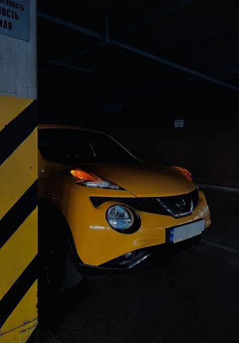 Yellow car Nissan parking juke машина желтая Ниссан паркинг Avenging Angel, Car Yellow, Car Aesthetics, Kristen Ashley, Yellow Car, Nissan Cars, Nissan Juke, Nissan, Vision Board