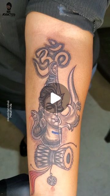 Ink addicted mohali on Instagram: "Har har mahadev 🔱 

#mahashivratri_special #mahakaal #tridev #reels #viral #reelsinstagram #instagram #trending #tattoodesign #tattoos #tattoostyle" Mahadev Mahashivratri, Har Mahadev, Har Har Mahadev, Tattoo Studio, Tattoos, On Instagram, Instagram