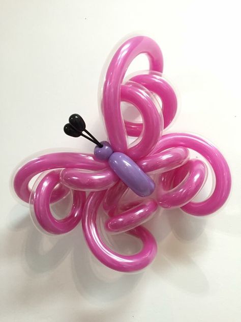 Butterfly Butterfly Balloon, 3d Art Projects, Butterfly Balloons, Balloon Modelling, Balloon Crafts, Balloon Arrangements, Pony Birthday, Balloon Sculptures, Small Sculptures