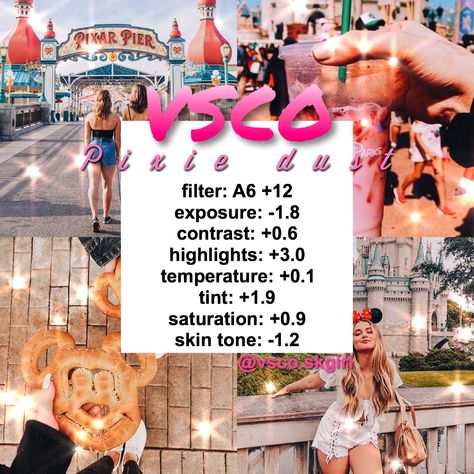 Disney Photo Editing, Disney Vsco Filter, Vsco Bright Filter, Vsco Disney, Pictures Filters, Disney Filter, Phone Editing, Disney Poses, Disneyland Photography