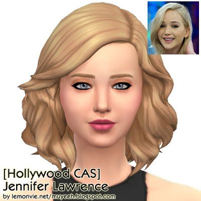 My Sims 4 CAS - Jennifer Lawrence - Imagination Sims 4 CAS Star Actress, Sims 4 Cas, The Sims Cc, My Sims, Hollywood Star, Game Rooms, Maxis Match, Jennifer Lawrence, Sims Cc