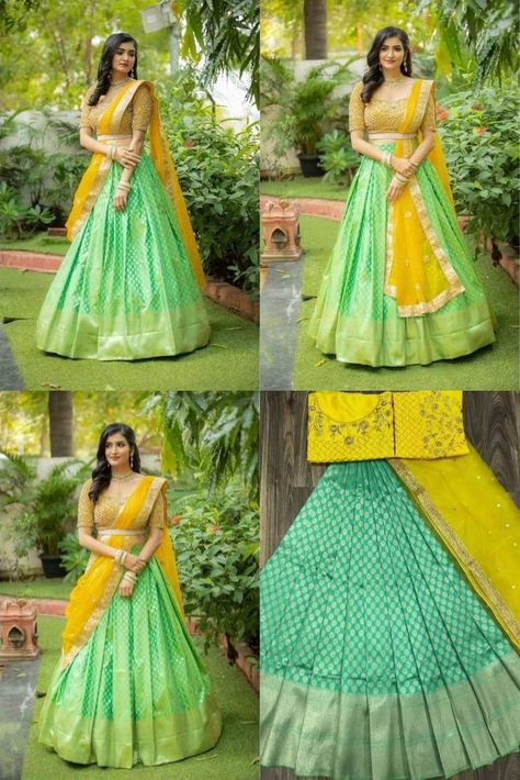 pattu half saree designs,half saree designs,pattu half sarees,half sarees,half saree,kanchi pattu half sarees,half saree for girls,designer half sarees,latest pattu half saree designs,pattu half saree,latest half saree designs,latest half saree designs 2021,pattu half saree blouse designs,pattu half saree designs with price,saree,green color combination pattu half sarees,latest green color combination pattu half sarees,women's half saree Pattu Lehenga Half Saree Latest, Latest Pattu Half Saree Designs, Pattu Half Saree Blouse Designs, Latest Half Saree Designs Party Wear, Half Saree Lehenga Color Combinations, Kanchi Pattu Lehenga Half Saree, Latest Half Saree Designs, Pattu Half Saree Designs, Designer Half Sarees