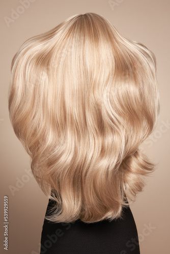 Stock Image: Back view of woman with long beautiful blond hair isolated on beige background. Dyeing and hair care. Shiny smooth blonde hair Blonde Golden Highlights, Types Of Blonde, Types Of Blondes, Strawberry Blonde Hair, Beige Blonde, Random Ideas, Hair Color And Cut, Back View, Hair Stuff