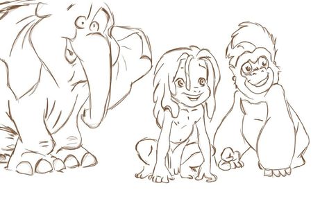 Tarzan Nursery, Tarzan Tattoo, Expressive Animals, Art Passion, Inspiration Journal, Cricut Images, Disney Tattoo, Tattoo Sketch, Disney Favorites