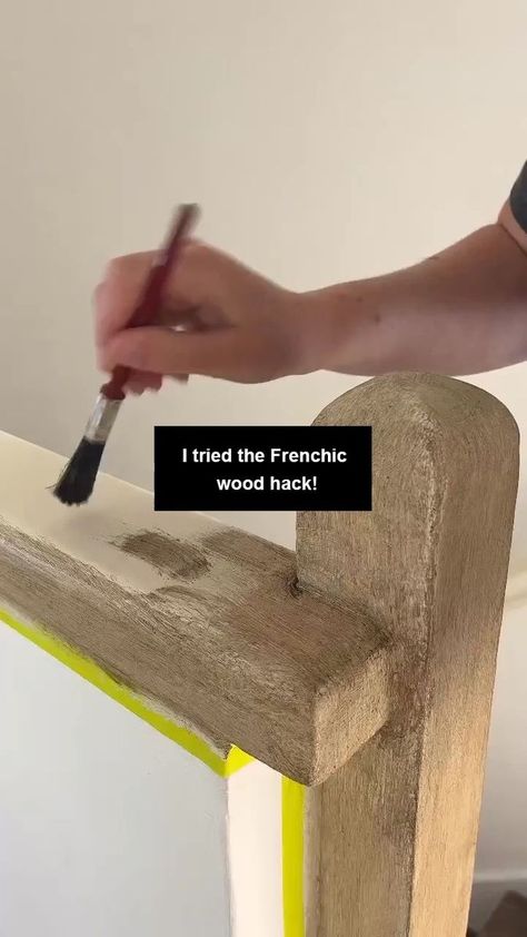 How To Create A Faux Oak Wood Look With Frenchic | wood, furniture, paint | Create a faux wood look with this dynamic product duo. 🤩 That's right! Our infamous paint hack isn't just for lightening and reviving wooden beams. 🤍🌾... | By Frenchic Paint | Facebook Frenchic Paint Wood Effect, Frenchic Browning Wax Hack, Fake Wood Paint Effect, Wood Furniture Paint, Saudi House, Frenchic Paint Furniture, Painting Fake Wood, Frenchic Paint Colours, Faux Wood Paint