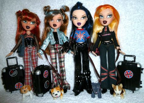 Bratz Dolls Outfits 2000s, Bratz Dolls Outfits, Bratz Pretty N Punk, All Bratz Dolls, Bratz Pfp, Bratz Doll Outfits, Brat Doll, Punk Culture, Punk Poster