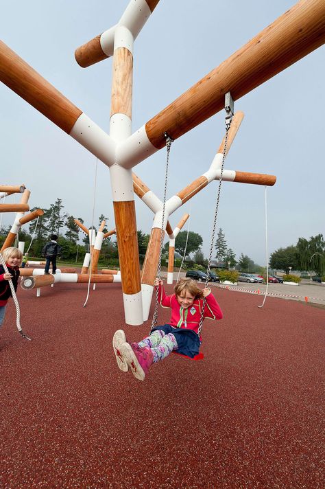 CEBRA, Mikkel Frost / CEBRA · The pulse park Playgrounds Architecture, Cool Playgrounds, Urban Playground, Children Park, Park Playground, Playground Design, Play Structure, Children Playing, Urban Park