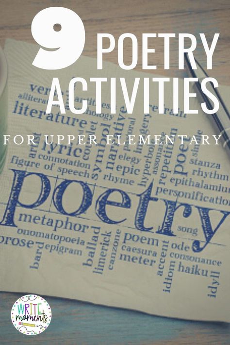 Teaching poetry to 3rd grade, 4th grade, or 5th grade students can be difficult. Check out this list of 9 poetry activities for the upper elementary classroom. Teaching poetry vocabulary, using engaging lessons, and poetry comprehension questions will help your students understand the poetry genre. #poetry #teachingpoetry #poetryactivities Poetry Activities Elementary, Argumentative Text, Poetry Questions, Poetry Vocabulary, Poetry Comprehension, Elementary Reading Comprehension, Elementary Reading Activities, Poetry English, Nonfiction Activities