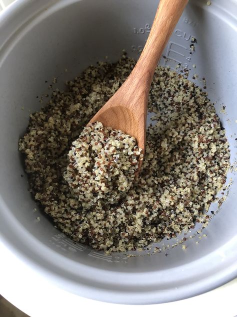 How to Cook Quinoa in a Rice Cooker  | Kitchn Quinoa Side Dish, Quinoa In Rice Cooker, Rice Maker, Cook Quinoa, Quinoa Rice, Making Quinoa, Rice Cooker Recipes, Steel Cut Oats, Cooking Together