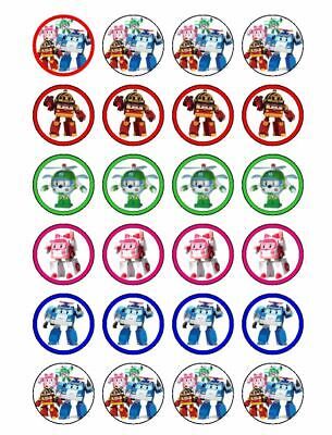 Robocar Poli Cake Topper Printable, Robocar Poli Birthday Cake, Paw Patrol Stickers, Paw Patrol Cupcakes, Paw Patrol Decorations, Robocar Poli, Fireman Birthday, Kid Cupcakes, Edible Cupcake Toppers