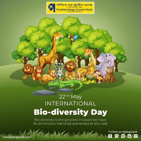 Biodiversity Day, Bio Diversity, Benefits Of Social Media, Diagnostic Centre, Biological Diversity, Poster Designs, Peaceful Life, International Day, Social Media Branding