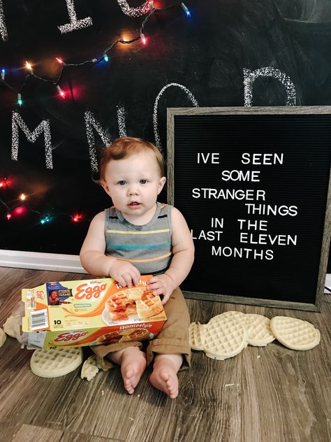 Stranger Things 11 months milestone letter board 11month Photo Ideas, Funny Milestone Letter Board, Letterboard Milestone Pictures, 11 Month Milestones, 11 Months Photoshoot Ideas, 11 Month Milestones Photo Ideas, Monthly Baby Pictures Boy, Milestones Photo Ideas, 11 Months Baby Photoshoot Ideas