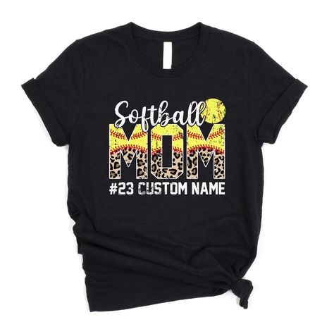 PRICES MAY VARY. PERSONALIZED T-SHIRT: A Personalized Softball Mom Shirts with name and shirt number will be the perfect gift for softball lovers, mom, daughter, sister, niece, Wife, girlfriend,... Personalized softball mom; softball mom shirt; will be a great gift for softball coaches, softball gils, softball players, softball fans, school team, mommy, auntie, girlfriend, mom, sister, best friend on Sports matches, Birthday, Christmas, Valentine's Day... CUSTOM YOUR T-SHIRT: This is a text cust Custom Softball Shirts, Softball Shirt Designs, Softball Mom Shirt, Number Gifts, Custom Softball, Softball Coach, Softball Mom Shirts, Softball Shirt, Sister Best Friend