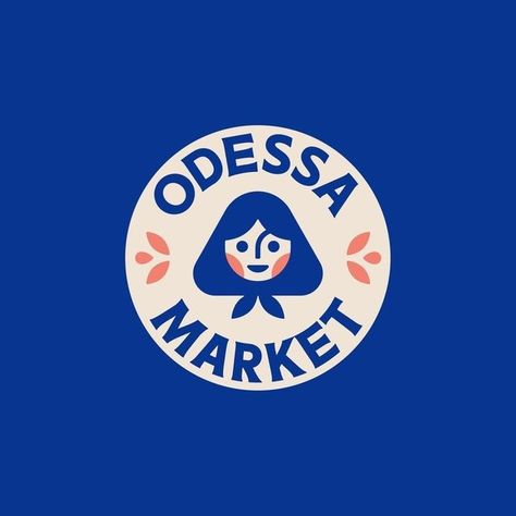 Branding, Logos & Design Inspo on Instagram: "@flovcreative Odessa Market® ☀ is a chain of grocery stores located in several large cities in Poland, offering products from across the eastern border, including Ukraine, Lithuania and Georgia. Typefaces: Queens by @kilo.type Silka by @atipostudio #design #thebrandidentity #logo #branding #brandidentity #identity #illustration #motion #animation" Logomark Design, Hand Drawn Logo Design, Logo Design Set, Logo Process, Line Sketch, Logo Project, Restaurant Logo Design, Logo New, Grocery Stores