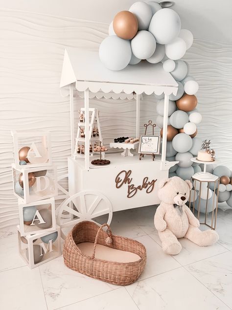 Sip And See Gender Reveal, Teddy Bear Sip And See, Bear Theme Baby Shower Boys, Sip And See Themes, Deco Baby Shower Boy, Bear Baby Shower Theme Boy, Sip And See Party Decorations, We Can Bearly Wait Baby Shower Backdrop, Sip And See Baby Shower Ideas