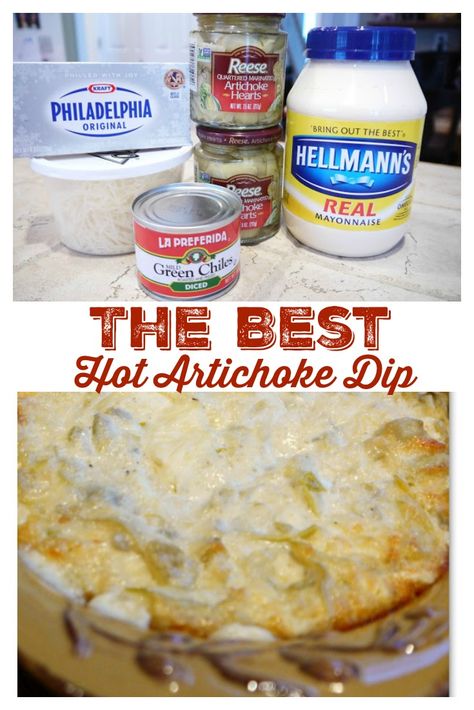 The Best Hot Artichoke Dip Recipe from Sweet Little Bluebird Hot Artichoke Dip Recipe, Artichoke Dip Recipe Easy, Artichoke Dip Easy, Artichoke Recipe, Hot Artichoke Dip, Best Dip, Dip Easy, Artichoke Dip Recipe, Easy Appetizers