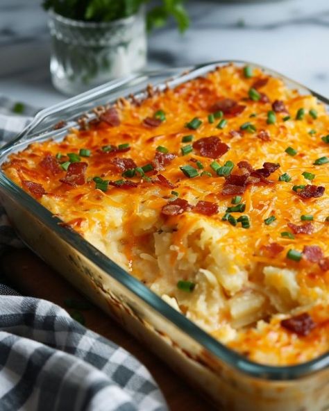 This "crack" casserole is one that never fails! Frozen Hashbrowns, Potato Recipes Side Dishes, Potatoe Casserole Recipes, Potato Side Dishes, Easy Casserole Recipes, Potato Casserole, Easy Casserole, Potato Dishes, Casserole Dish