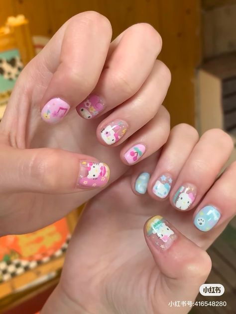 Kids Nail Art Designs, Chloe Nails, Unique Nail Art, Hello Nails, Punk Nails, Nice Nails, Pretty Gel Nails, Really Cute Nails, Acrylic Nails Coffin Pink