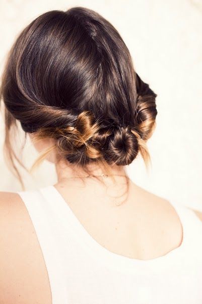 Easy hairstyle for when the pony seems tired and boring. Hair Low Bun, Low Bun, Buns, Her Hair, A Woman, Hair, White, Coupe