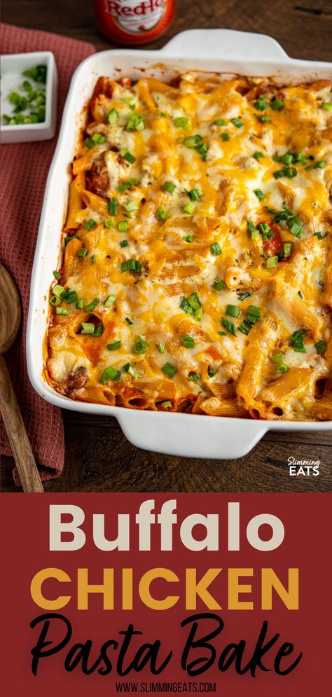 Buffalo Chicken Skillet Dinner, Buffalo Chicken Bake With Broccoli, Baked Buffalo Chicken Pasta, Buffalo Chicken Pasta Casserole, Baked Chicken Pasta Casserole, Dump And Bake Buffalo Chicken Pasta, Buffalo Chicken Casserole Recipes, Buffalo Chicken Pasta Recipes, Julias Album