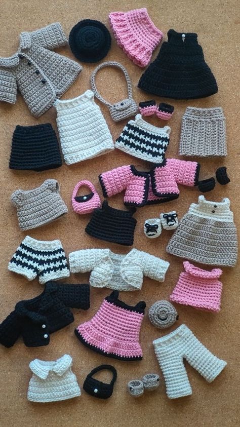 Crochet Clothes Amigurumi, Crochet Amigurumi Clothes, Amigurumi Clothes, Crochet Doll Tutorial, Crochet Fairy, Knitting Dolls Clothes, Crochet Clothing And Accessories, Kawaii Crochet, Crochet Doll Clothes