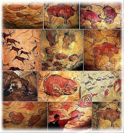 Altamira Cave Painting, Pre Historic Art, Prehistoric Painting, Paleolithic Art, Prehistoric Cave Paintings, Prehistoric Man, Cave Drawings, Cave Painting, Istoria Artei