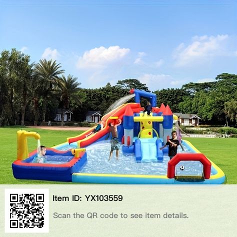 Bouncing House, Inflatable Water Park, Splash Park, Inflatable Bounce House, Inflatable Bouncers, Inflatable Slide, Splash Pool, House Yard, Climbing Wall