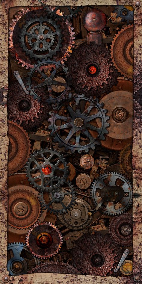 Steampunk Wallpaper, Whatsapp Wallpapers Hd, Graphic Panels, Steampunk Artwork, Steampunk Aesthetic, Galaxy Wallpaper Iphone, Clock Wallpaper, Abstract Wallpaper Backgrounds, Image Swag