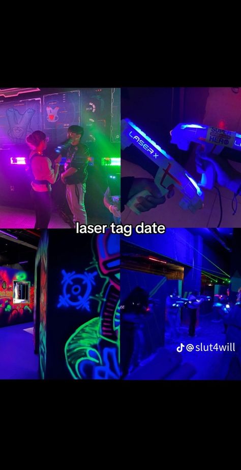 Emo Date Ideas, Weird Date Ideas, Laser Tag Date, Cute Couple Date Ideas, Couples Activity Ideas, Dream Dates Ideas, Cute Date Ideas Aesthetic, Aesthetic Date Ideas, Double Date Ideas