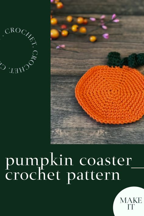 Pumpkin Coasters, Festive Halloween Decor, Simple Sewing Tutorial, Coasters Crochet, Halloween Tablescape, Crochet Sun Hat, Halloween Table Decorations, Crochet Coaster Pattern, Crochet Pumpkin